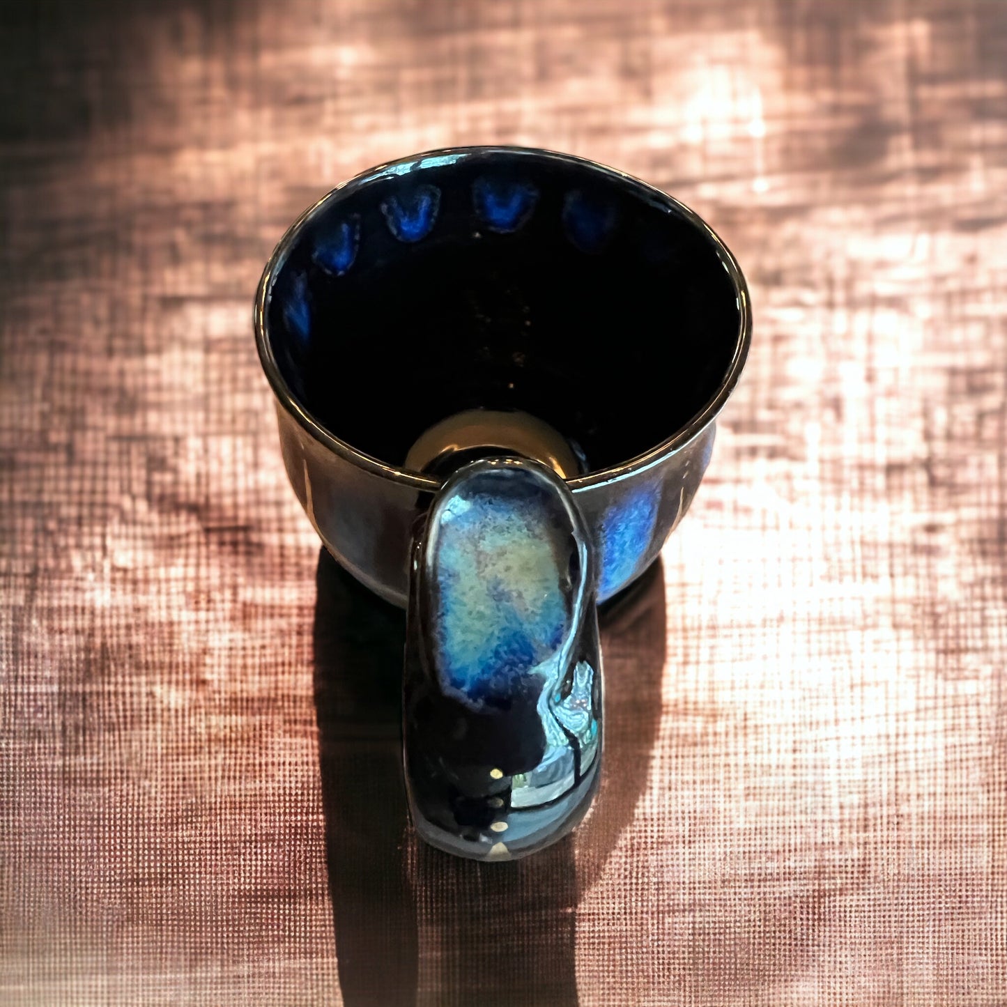 Mug ~ Sapphire and Gold over Ebony
