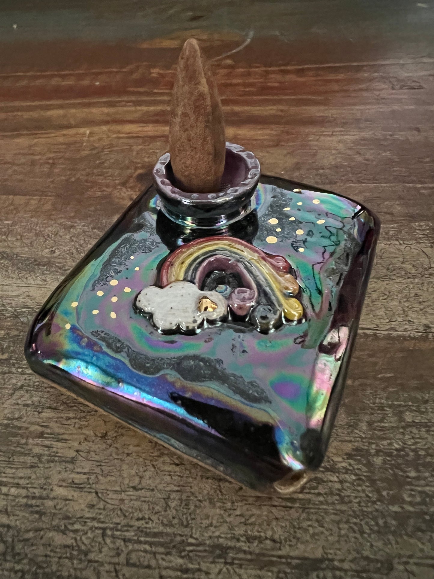 Pillow Pipe ~ “Iridescent Rainbow Pride”