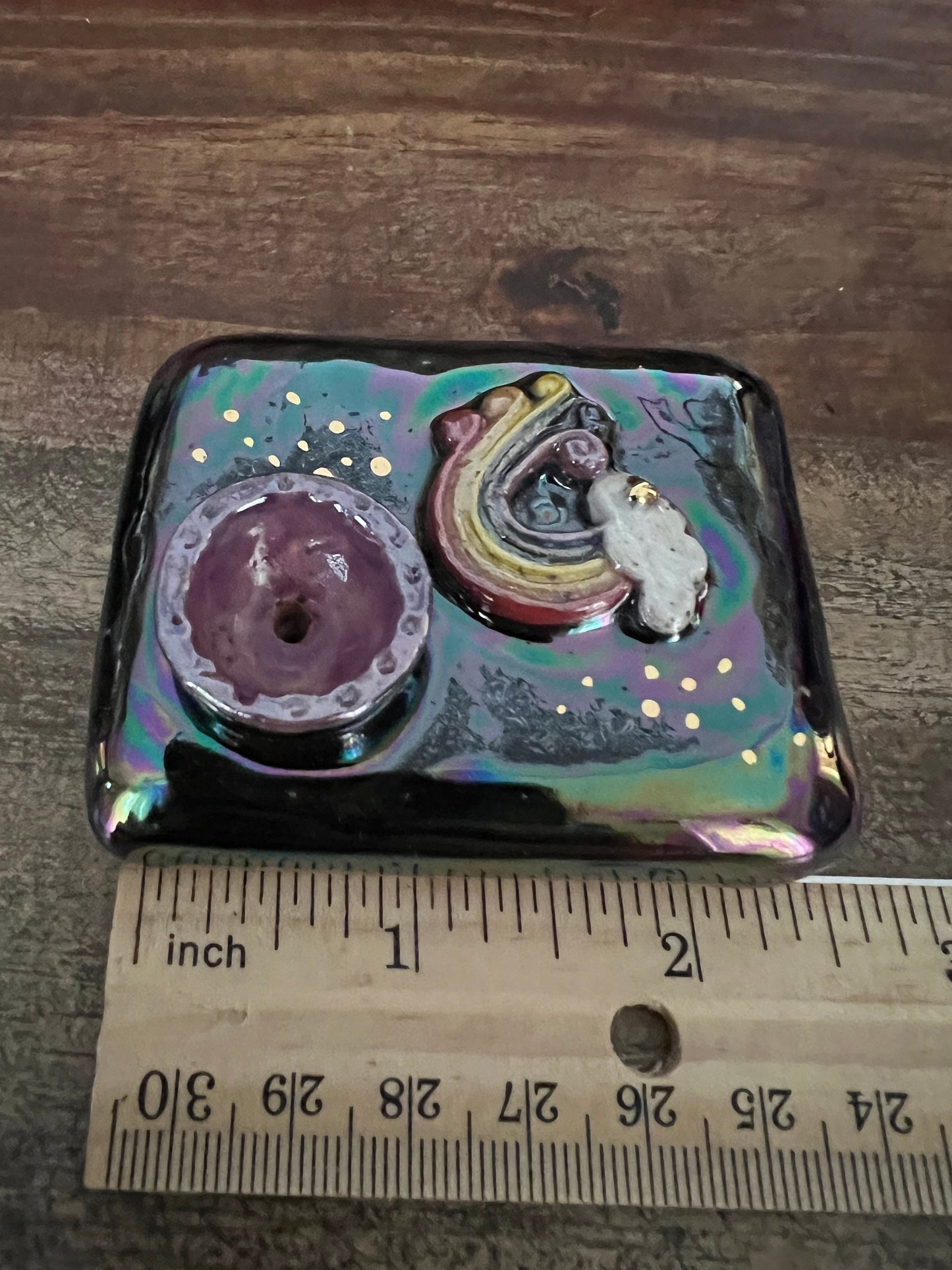 Pillow Pipe ~ “Iridescent Rainbow Pride”