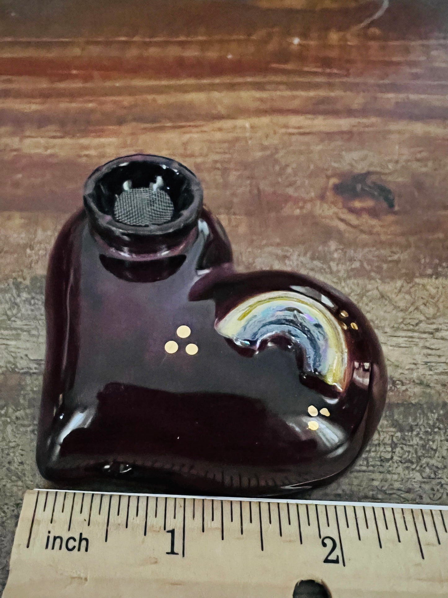 Pillow Pipe Heart ~ “Merlot Pride”