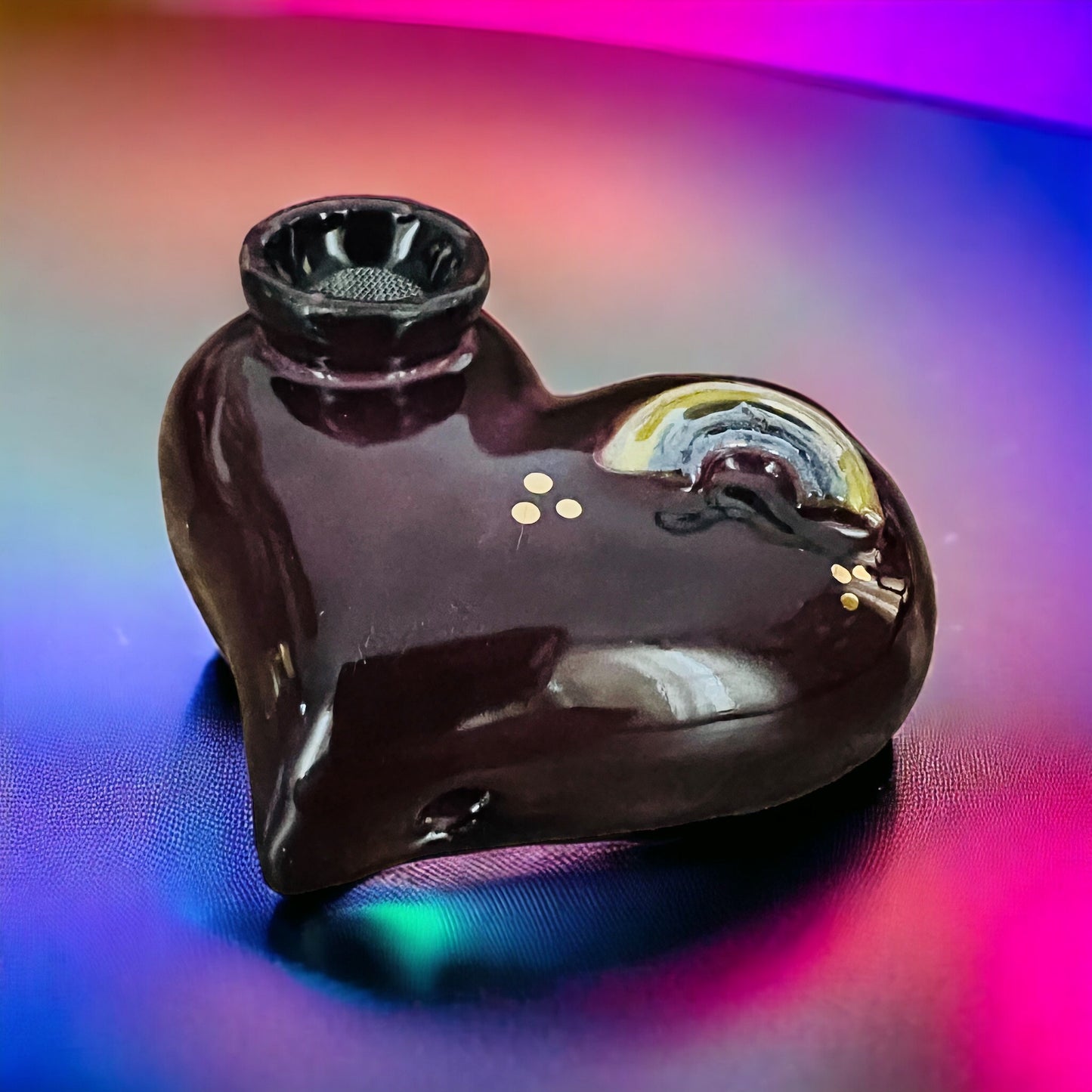 Pillow Pipe Heart ~ “Merlot Pride”