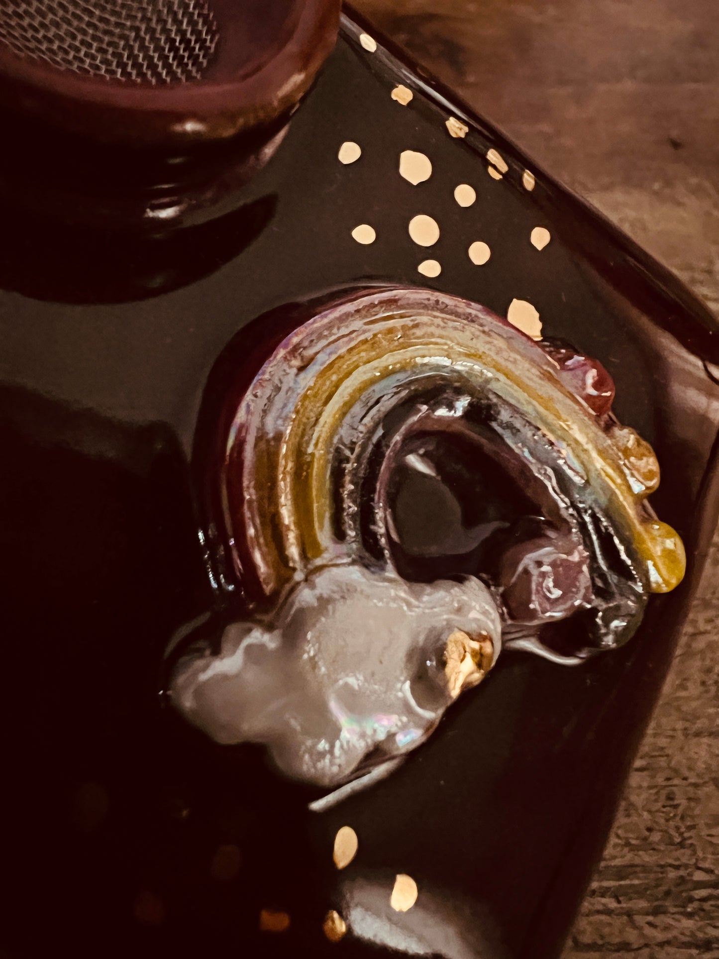 Pillow Pipe ~ “ Smokey Merlot Rainbow”