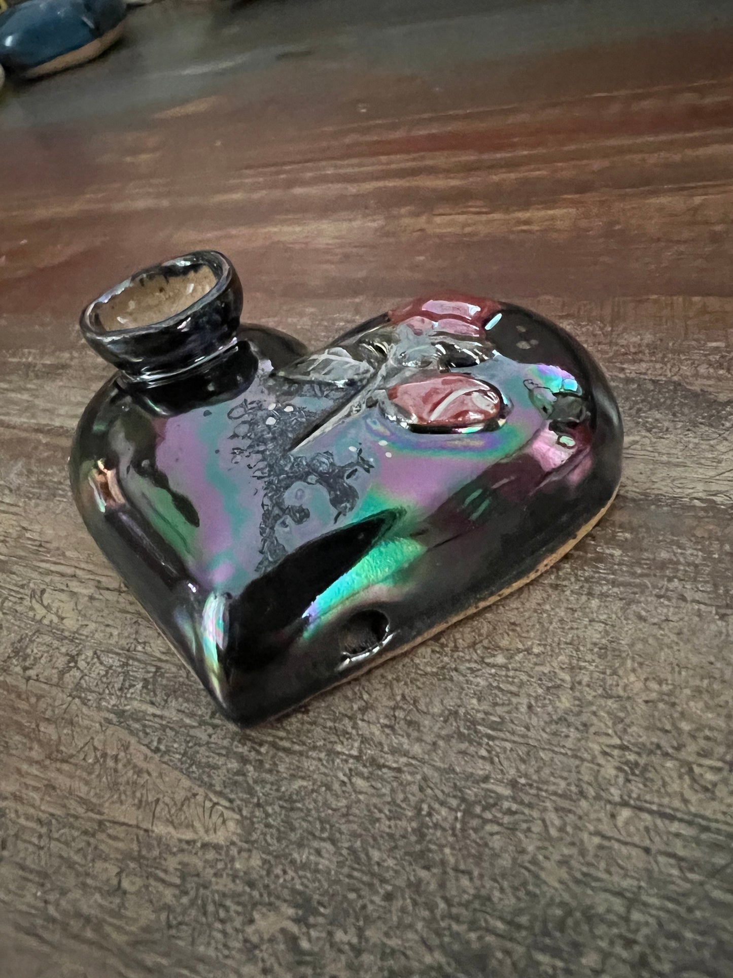 Pillow Pipe Heart ~ “Rosey Love”