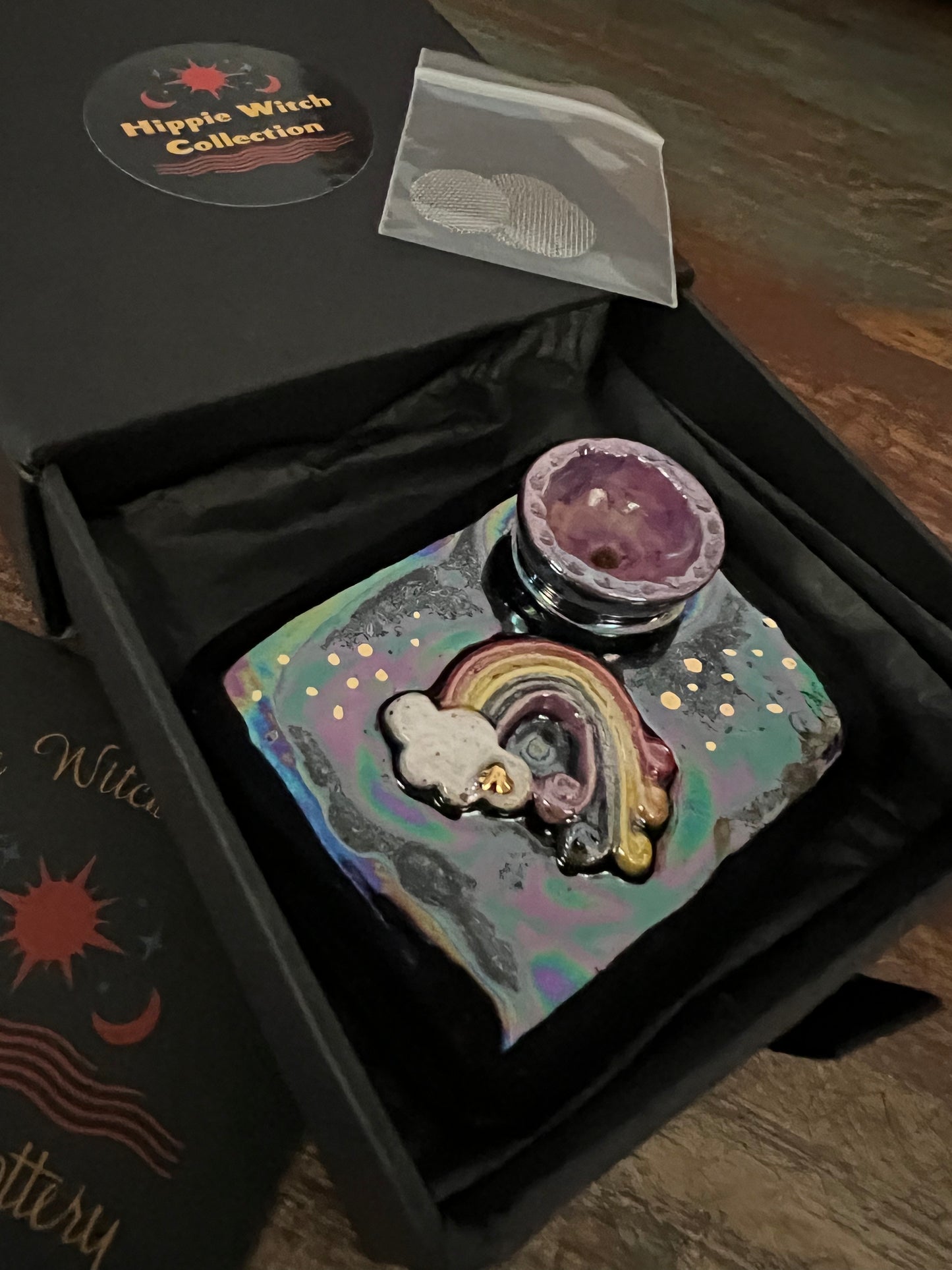 Pillow Pipe ~ “Iridescent Rainbow Pride”