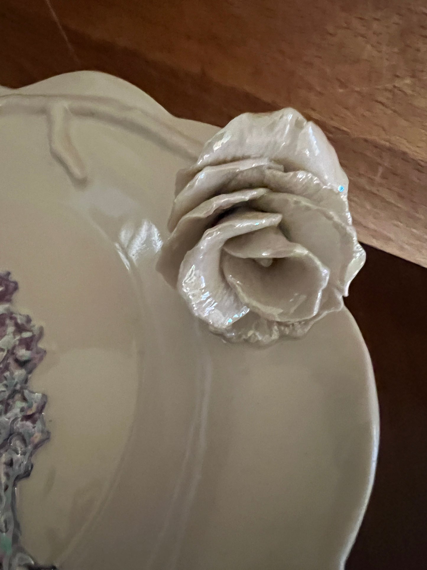 Dish ~ Porcelain Rose / Lavender