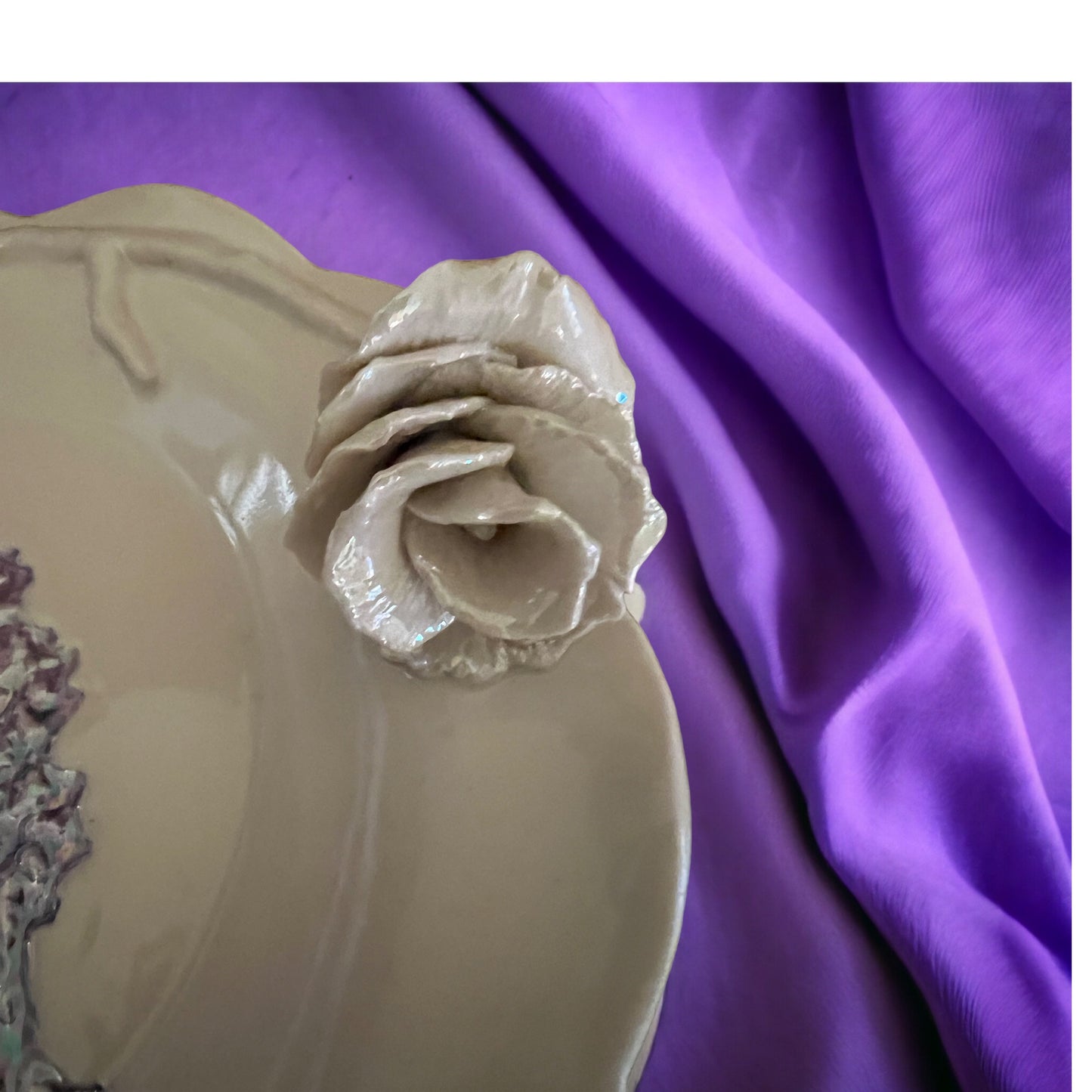 Dish ~ Porcelain Rose / Lavender