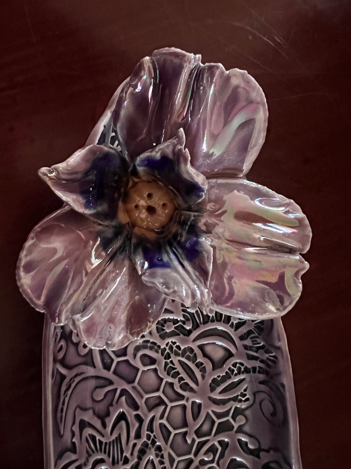 Incense Burner ~ Snack tray ~ Lavender Flower