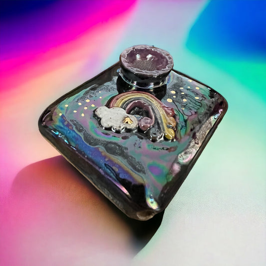 Pillow Pipe ~ “Iridescent Rainbow Pride”