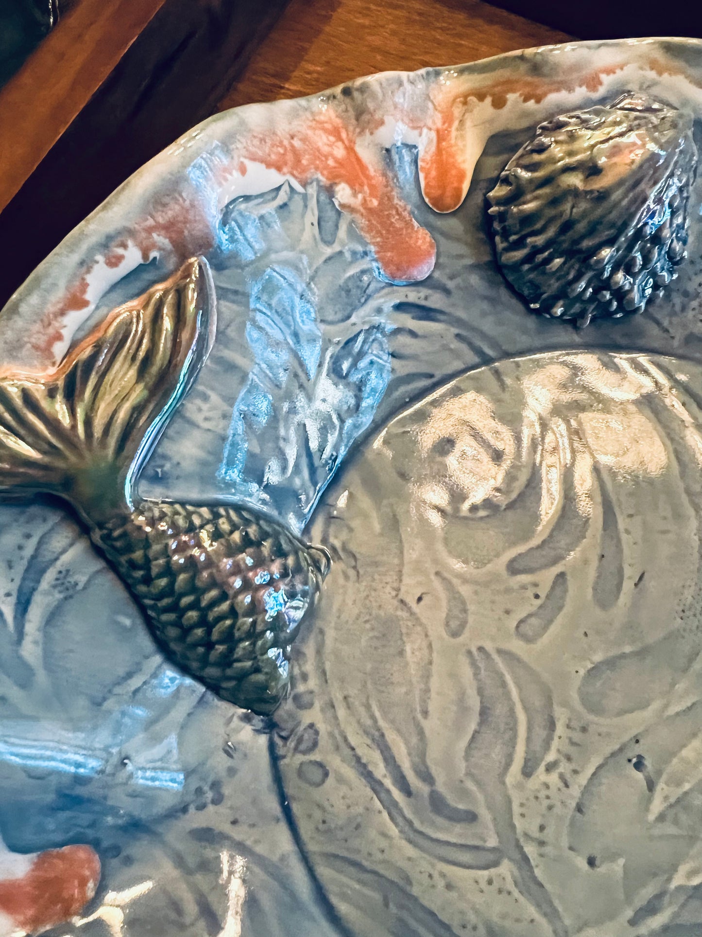 Sea Shells and Mermaid Tails Serving Platter